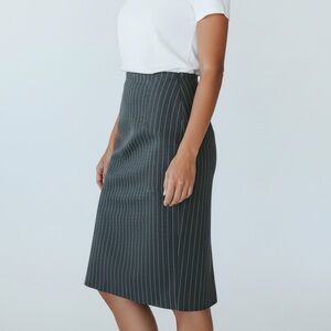 Express Charcoal Pinstripe Pencil Skirt New Size 10